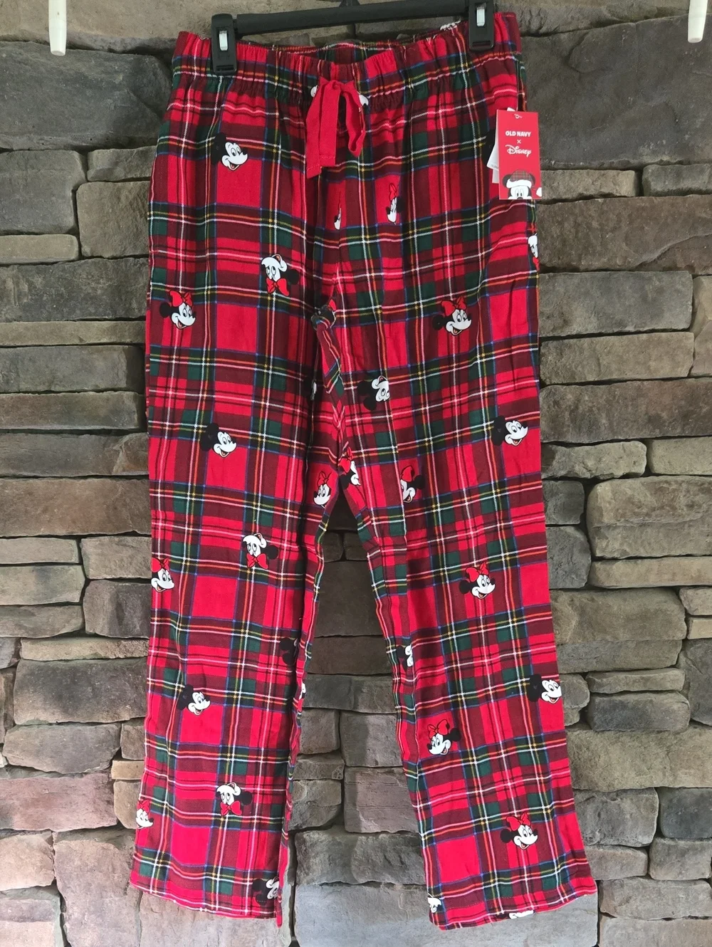 Minnie & Mickey Mouse Plaid Pajama Pants